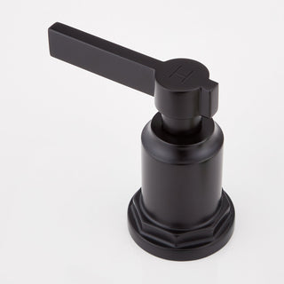Greyfield 2 Handle Deck Mounted Roman Tub Faucet in Matte Black