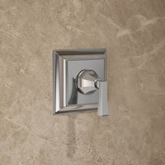 Memoirs Stately Rite-Temp Shower Valve Trim with Deco Lever Handle and 2.5 Gpm Showerhead in Polished Chrome | product photo
