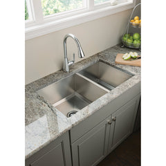 Prep 1600 Series Stainless Steel Undermount 34" x 20" Double Bowl Kitchen Sink | product photo