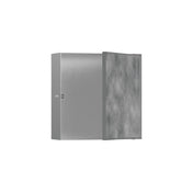 Xtrastoris 4" D Rock Wall Shower Niche with Tileable Door in Brushed Stainless Steel