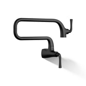 Graze Wall-Mount Pot Filler Faucet, Swing Arm Kitchen Pot Filler Faucet in Matte Black