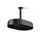 Statement 2.5 GPM Round 12 in. Rainhead with Katalyst Air-Induction Technology in Matte Black