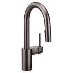Align One-Handle Pulldown Bar Faucet with Power Clean featuring Reflex in Black Stainless | product photo