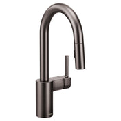 Align One-Handle Pulldown Bar Faucet with Power Clean featuring Reflex in Black Stainless