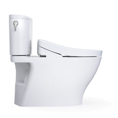 WASHLET®+ Nexus® 1G® Two-Piece Elongated 1.0 GPF Toilet with S5 Bidet Seat, Cotton White - MW4423446CUFG#01 | product photo