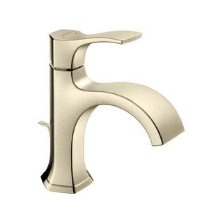 Locarno Single Hole Bathroom Faucet with Drain Assembly in Brushed Nickel