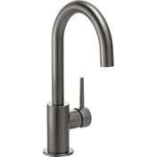 Trinsic Swivel Bar Faucet, Single Handle Prep Sink Faucet in Black Stainless