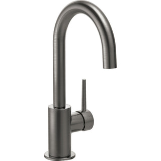 Trinsic Swivel Bar Faucet, Single Handle Prep Sink Faucet in Black Stainless