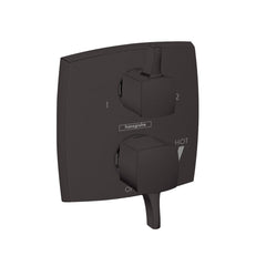 Ecostat Classic Pressure Shower Faucet Trim in Matte Black | product photo