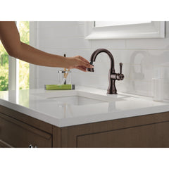 Cassidy Single Hole Pull Out Sprayer Bathroom Faucet, Single Handle Bathroom Sink Faucet in Bronze | product photo