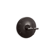 Purist Rite-Temp Valve Trim With Cross Handle in Brushed Graphite