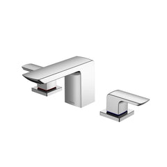 GR Series 1.2 GPM Two Handle Widespread Bathroom Sink Faucet with Drain Assembly, Polished Chrome | product photo
