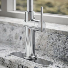 Kohler Crue Single Handle Pull Down Kitchen Faucet with Three-Function Pull Down Sprayer | detail photo