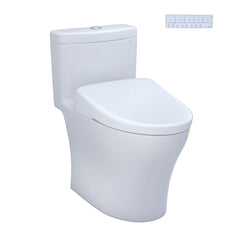 Aquia® IV 1.28 GPF Elongated Floor Mounted One-Piece Toilet (Seat Included) in Cotton | product photo
