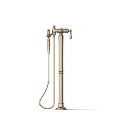 Artifacts Two Handle Floor Mounted Clawfoot Tub Faucet in Brushed Bronze | product photo