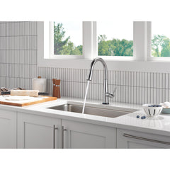 Essa Touchless Kitchen Faucet with Touch Technology in Arctic Stainless | product photo