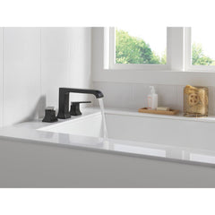 Velum Curved Roman Tub Faucet, Tub Filler Trim, Deck Mount Tub Faucet in Matte Black | product photo