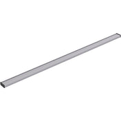 Linear Grid Shower Drain Grate in Bright Silver