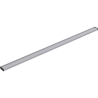 Linear Grid Shower Drain Grate in Bright Silver