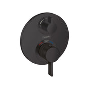 Ecostat S Temperature Memory Thermostatic Valve Trim with Diverter in Matte Black