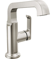 Tetra Single Hole Bathroom Faucet, Single Handle Bathroom Sink Faucet with Drain Assembly in Stainless