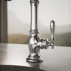Artifacts Bar Faucet in Polished Chrome | detail photo