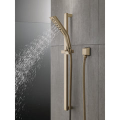 Pivotal H2Okinetic Hand Shower with Slide Bar, 3-Spray Handheld Shower Head, Slide Bar Hand Shower in Champagne Bronze | product photo