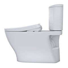 WASHLET 17.5" 1.28 GPF Elongated Floor Mounted Two-Piece Toilet (Seat Included) without Auto Flush in Cotton | product photo