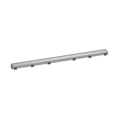 RainDrain Match Trim Zero/ Tile 39 3/8" with Height Adjustable Frame in Brushed Stainless Steel | product photo