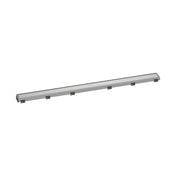 RainDrain Match Trim Zero/ Tile 39 3/8" with Height Adjustable Frame in Brushed Stainless Steel
