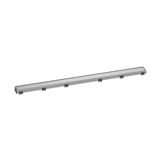 RainDrain Match Trim Zero/ Tile 39 3/8" with Height Adjustable Frame in Brushed Stainless Steel