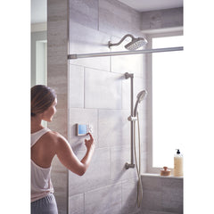 Eco-Performance 4-Spray Handheld Showerhead with 69-Inch-Long Hose and 30-Inch Slide Bar in Brushed Nickel | product photo