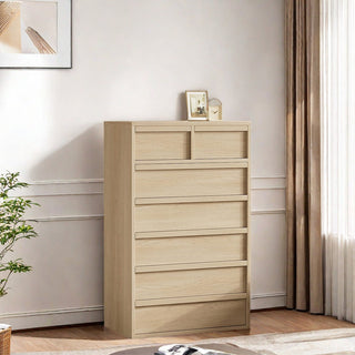 7-Drawer Dresser, Manufactured Wood, Wood Color