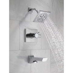 Pivotal® Tub and Shower Faucet Trim Kit with H2Okinetic® Technology in Lumicoat Chrome | product photo