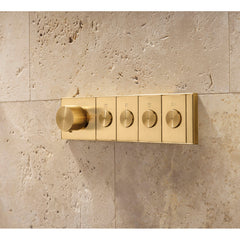 Kohler Anthem Four-Outlet Thermostatic Valve Control Panel With Recessed Push-Buttons | product photo