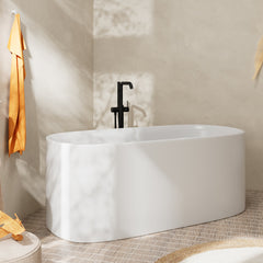 Tecturis S Freestanding Tub Filler with 1.75 GPM Handshower in Matte Black | product photo