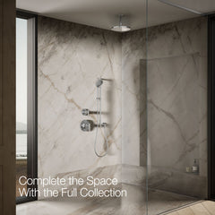 Contemporary Full Fixed Shower Head with Katalyst Air Induction Spray in Polished Chrome | product photo