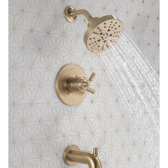 Saylor 17 Series Gold Tub and Shower Faucet Trim Kit with H2Okinetic Shower Head (Valve Not Included) | product photo