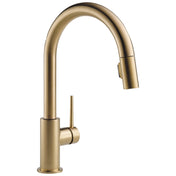 Trinsic Gold Kitchen Faucet with Swivel Pull Down Sprayer, Magnetic Docking, Champagne Bronze
