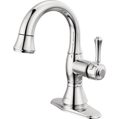 Cassidy Single Hole Pull Out Sprayer Bathroom Faucet, Single Handle Bathroom Sink Faucet in Chrome | product photo