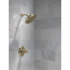 Rain Dual Shower Head with H2Okinetic Technology in Lumicoat Champagne Bronze | product photo