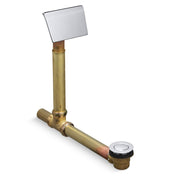 Clearflo Leg Tub Drain with Overflow in Polished Chrome