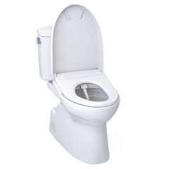 WASHLET 1.28 GPF Elongated Floor Mounted Two-Piece Toilet (S7 Bidet Seat Included) in Cotton | product photo