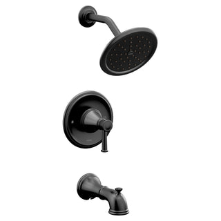 Belfield Tub and Shower Faucet Trim with Lever Handle and Posi-Temp in Matte Black