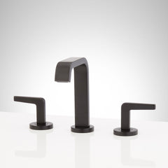 Drea 1.2 GPM Widespread Bathroom Faucet in Matte Black | product photo