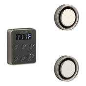 Invigoration Series Tandem Steam Generator Control Kit in Vibrant Brushed Nickel
