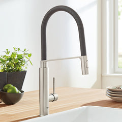 Concetto™ Pull Down Touch Single Handle Kitchen Faucet With Accessories in SuperSteel Infinity | product photo
