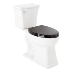 Benbrook 1.28 GPF Two Piece Elongated Toilet in Black/Chrome | product photo