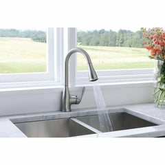 Kaden Single-Handle Pull-Down Sprayer Kitchen Faucet with Reflex and Power Clean in Spot Resist Stainless in Stainless Steel | product photo