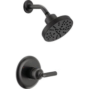Bonacci 14 Series H2Okinetic Shower Faucet Set, Matte Black Shower Head and Handle Set, Valve Trim Kit, Matte Black (Valve Not Included)